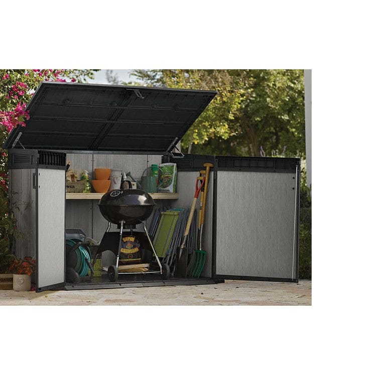 Keter 6′ x 3′ Oakland Grande Store Heavy Duty Plastic Shed – Grey