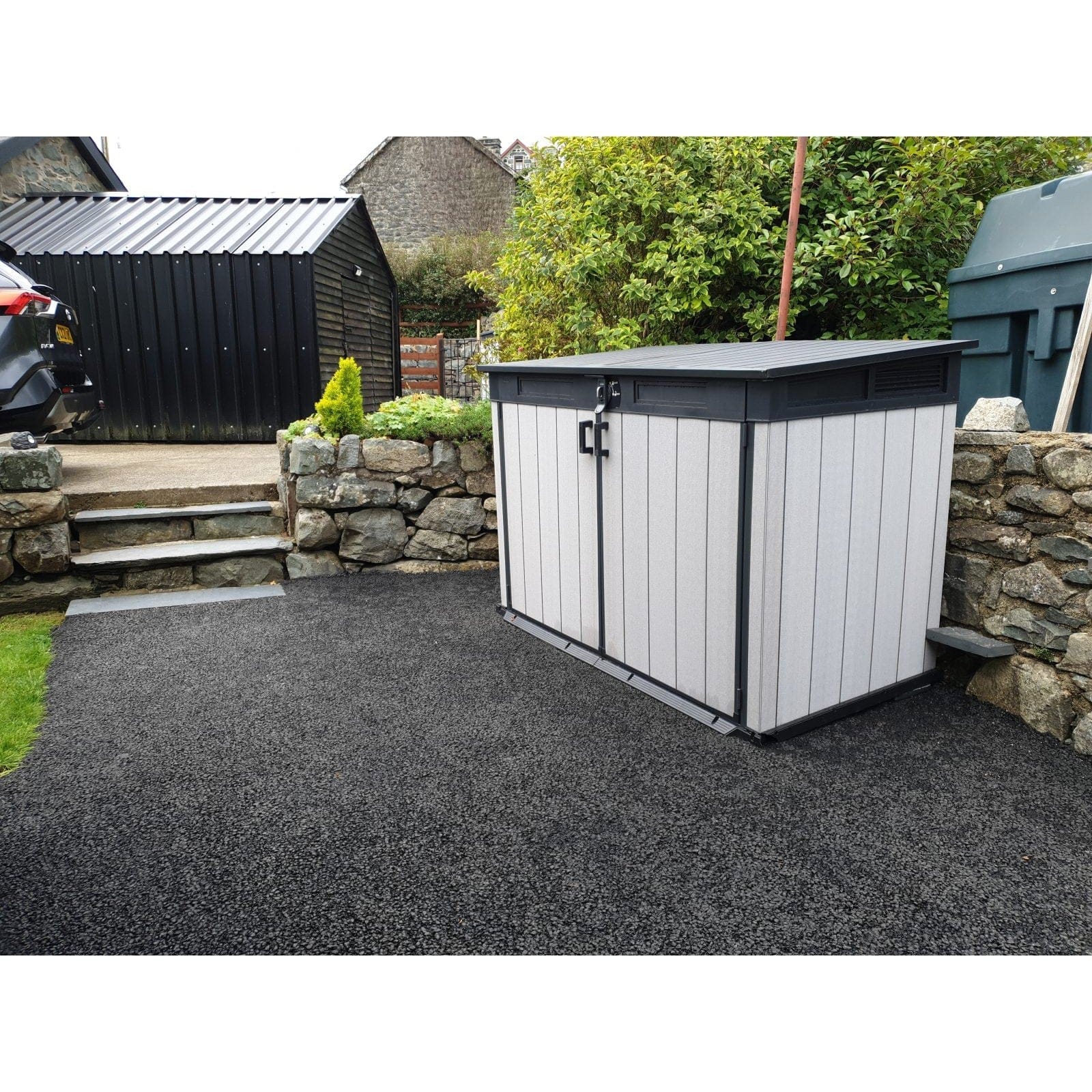 Keter 6′ x 3′ Oakland Grande Store Heavy Duty Plastic Shed – Grey