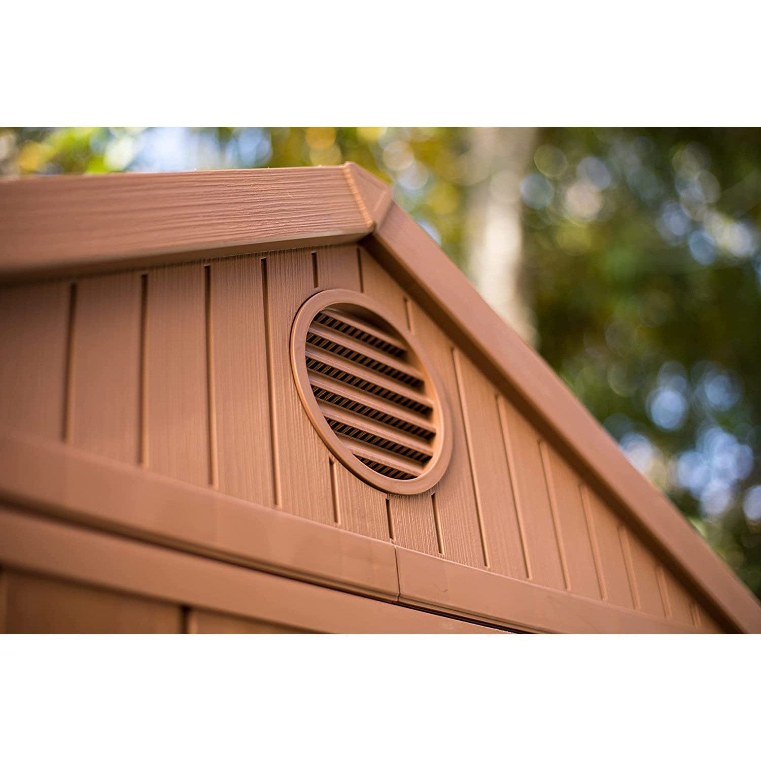 Keter 4’x6′ Darwin Heavy Duty Plastic Garden Shed – Brown
