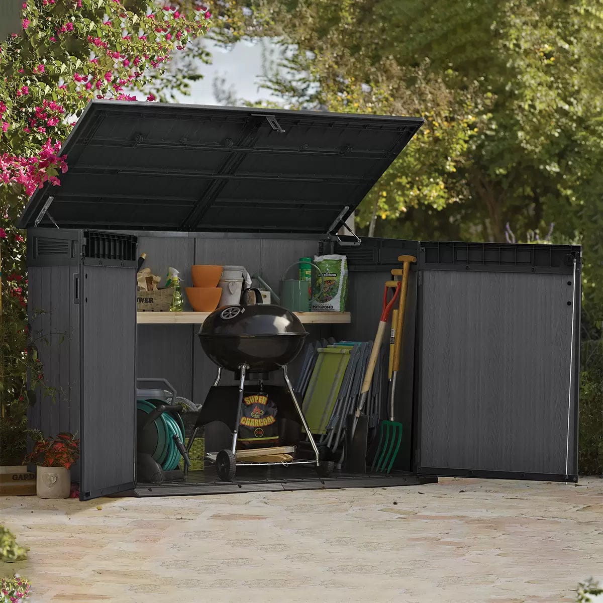 Keter Cortina Mega Store 6ft 2020 Litre (1.9 x 1.1m) – Dark Grey