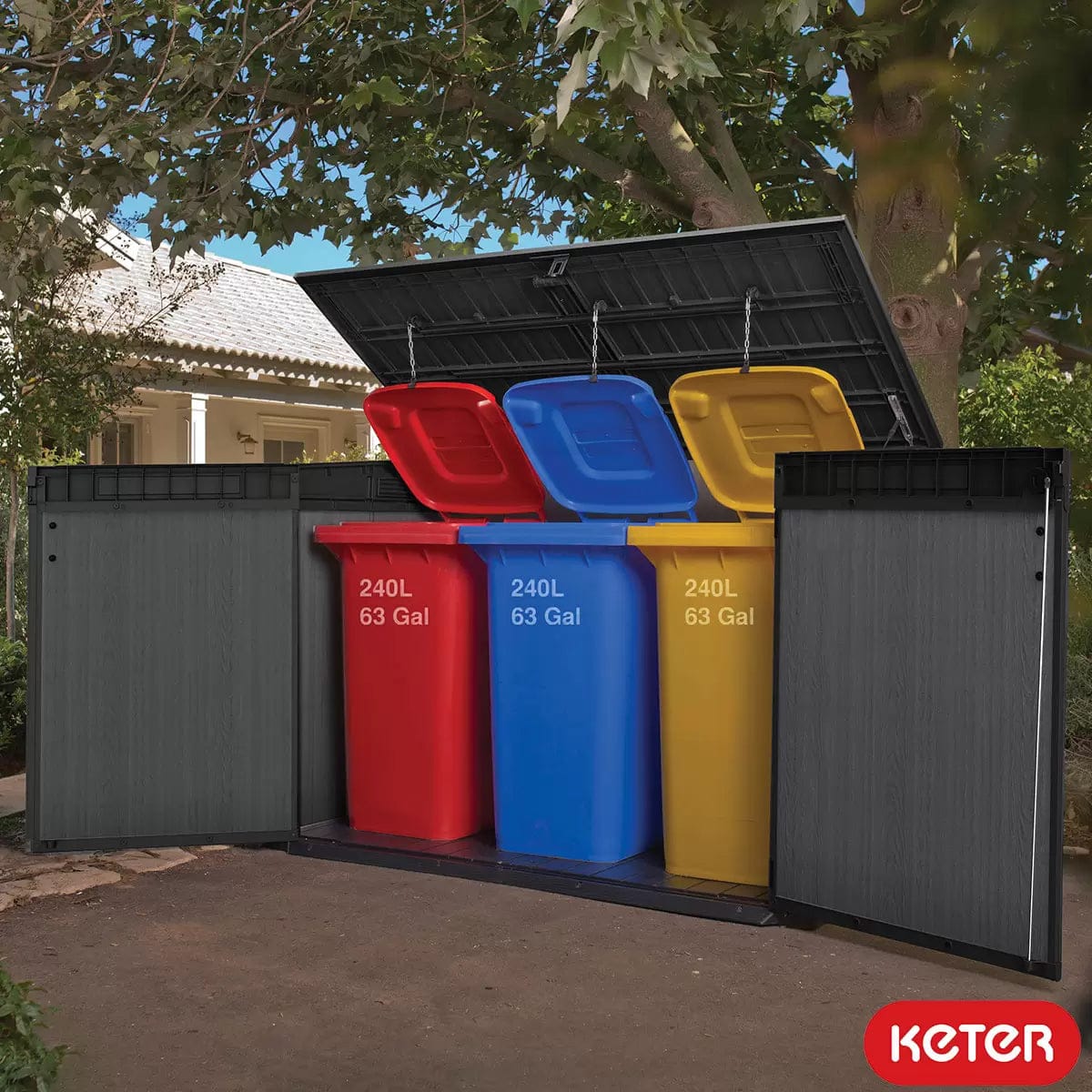 Keter Cortina Mega Store 6ft 2020 Litre (1.9 x 1.1m) – Dark Grey