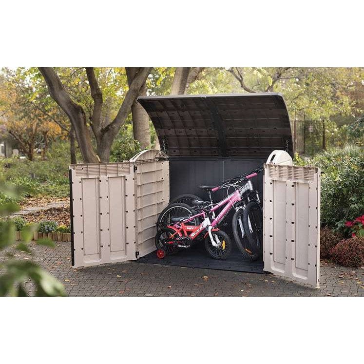 Keter Store It Out Ultra 2000L Garden Storage Shed – Beige and Brown