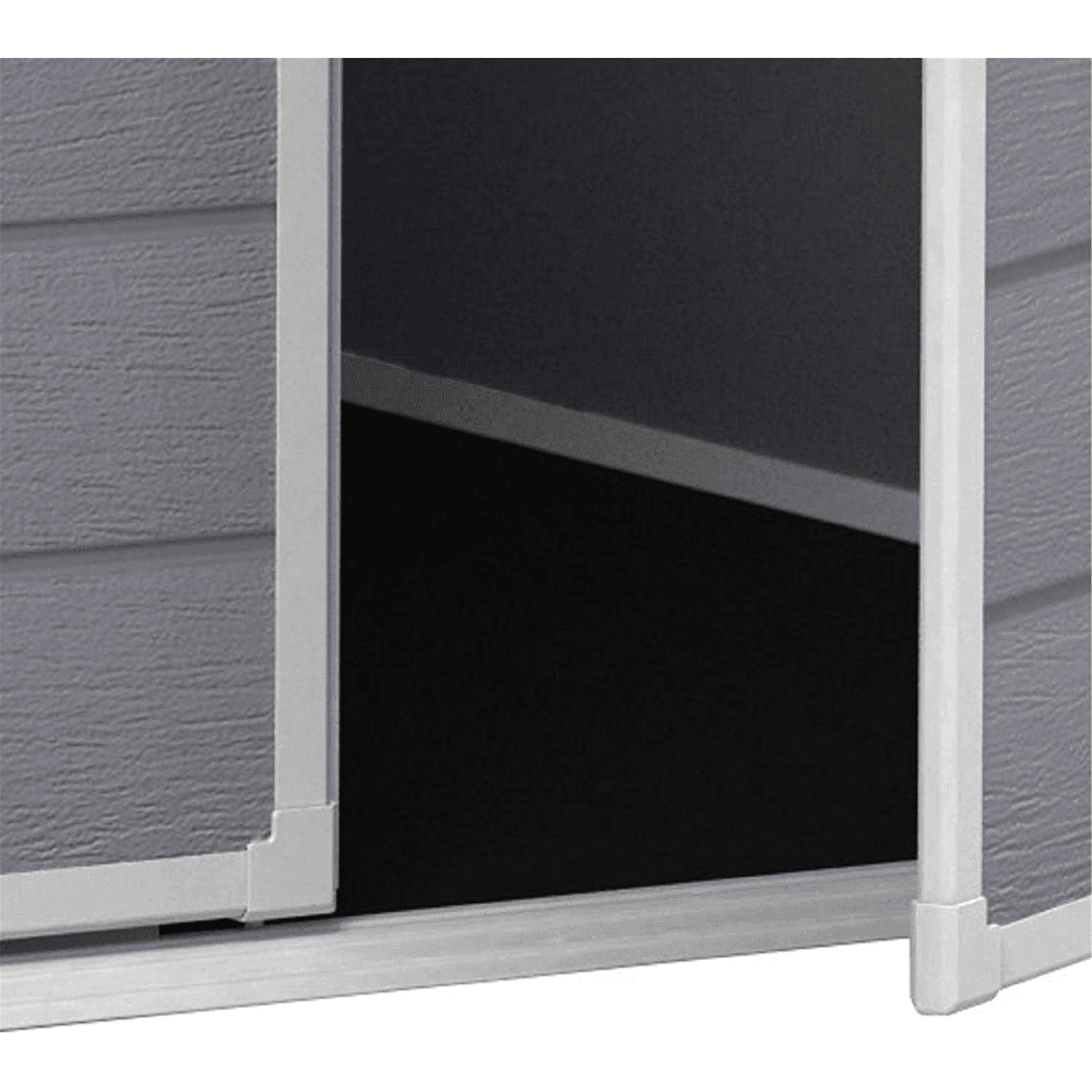 Keter 6′ x 6′ Manor Plastic Pent Garden Storage Shed – Grey